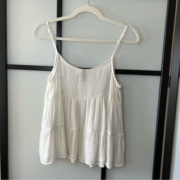 H&M White Tiered Tank Top - Picture 5 of 9